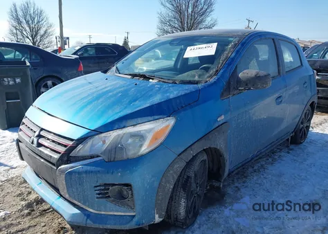 2024 Mitsubishi Mirage Black Edition из США, поврежденный, VIN ML32AWHJ9RH008248